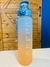 Botella de agua Motivacional Celeste y Salmon 1LT