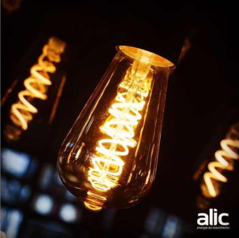 Lámpara de Filamentos Led Vintage Pera