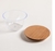 RECIPIENTE CONICO ACRILICO TAPA DE MADERA 300 ML - comprar online