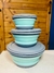 Tupper Bowl Plegable de Silicona x 3 Unidades verde
