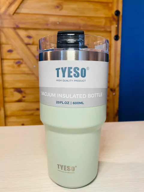 Vaso Térmico Tyeso con Tapa y Correa 600ml Menta