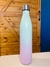 BOTELLA ACERO DEGRADE COLOR VERDE-ROSA