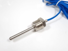 Sensor PT1000 - Rosca Inox 1/2 X 14 - Haste de aço inox 6x80mm - Cabo Silicone até 250 Graus - comprar online