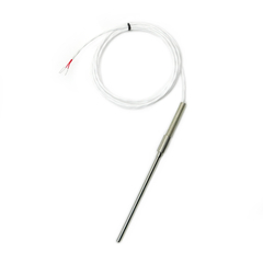 * Sensor PT100 - Haste 4x100 mm - Pote - Cabo teflon c/ capa 3x26 AWG 2000 mm