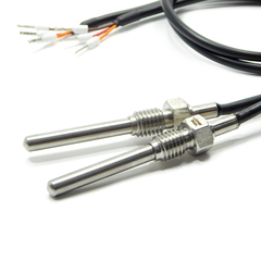 Sensor PT 100 com rosca M10x1,5, haste de 6x40mm e cabo PP 3x26AWG de 500mm.