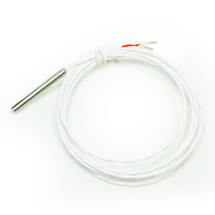 Sensor PT1000 - Haste inox 316L 6x50 mm - Cabo teflon c/ capa 2x26 AWG 2000 mm