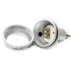 * Sensor PT 1000 - Cabeçote grande - rosca 1/2 NPT - Haste 6x100 mm - LIOHM Sensores de Temperatura - Loja de Fabrica On-Line