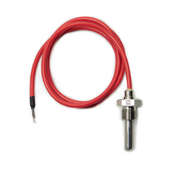 Interruptor térmico 50°C NF - Rosca M16x1,0 - Haste 9x30 mm - cabo PP 2x20 AWG vermelho 1000 mm