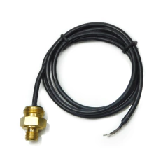Interruptor térmico 80°C NF - Rosca Dupla 1/4 BSP e 1/2 BSP - Cabo PP 2x20 AWG Preto 1000mm