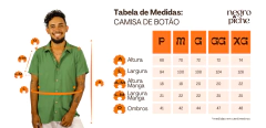 CAMISA DE BOTÃO - SUSTENTO DO MAR - Negro Piche