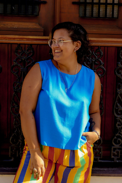 CROPPED TALITTA - AZUL