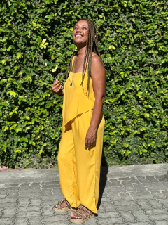 CALÇA FLORA - AMARELO - comprar online
