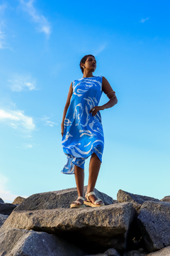 VESTIDO TUBINHO MIDI - MAR DA BARRA
