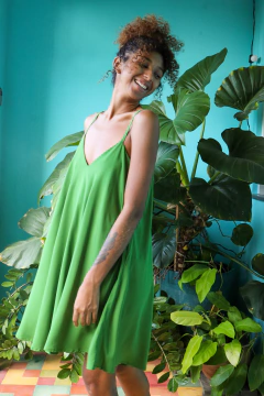 VESTIDO NATH - VERDE CANA