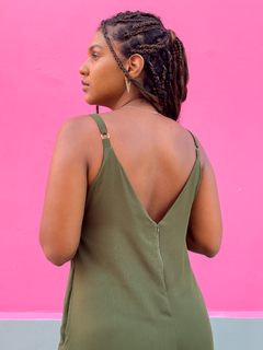 MACACÃO ZÉLIA - VERDE MILITAR - Negro Piche