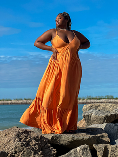 VESTIDO SARA - CARAMELO - comprar online