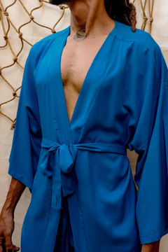 KIMONO PATRÍCIA - AZUL PETRÓLEO na internet
