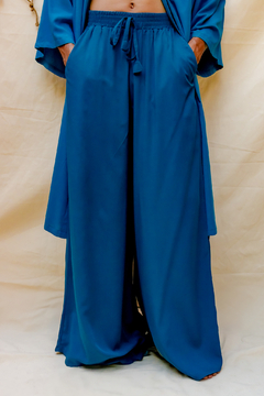 CALÇA PANTALONA LUÍSA - AZUL PETRÓLEO - comprar online