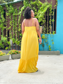 VESTIDO SARA - AMARELO - Negro Piche