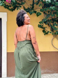 VESTIDO SARA - VERDE PETRÓLEO na internet