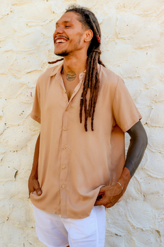 CAMISA DE BOTÃO - AREIA - comprar online