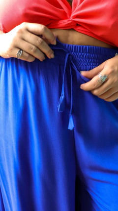 CALÇA PANTALONA LUÍSA - AZUL BIC - comprar online