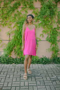 VESTIDO CLARISSE - ROSA CHICLETE