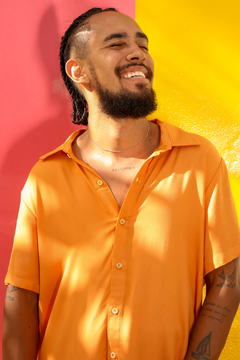 CAMISA DE BOTÃO - CARAMELO