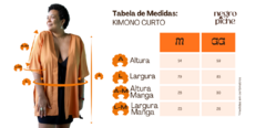 KIMONO CURTO - LADRILHO OCRE - Negro Piche