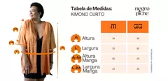 KIMONO CURTO - AZUL MARINHO - loja online