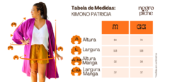 KIMONO PATRICIA - JOSÉ DE ALENCAR - Negro Piche