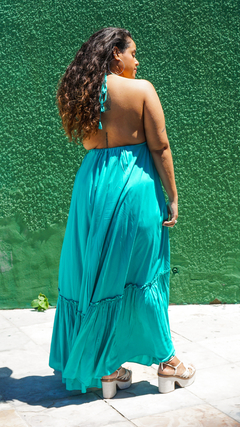 VESTIDO KARINE - VERDE ÁGUA - comprar online