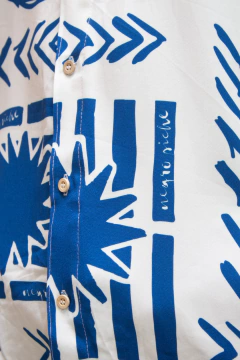 CAMISA DE BOTÃO - SOL E MAR - Negro Piche