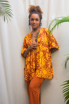 KIMONO CURTO - LUZ DO SOL - OURO
