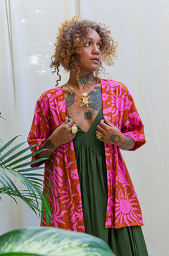 KIMONO CURTO - LUZ DO SOL - PINK