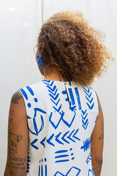VESTIDO TUBINHO MIDI - SOL E MAR - comprar online