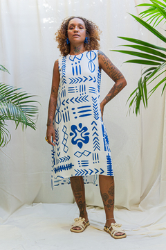 VESTIDO TUBINHO MIDI - SOL E MAR