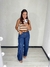 Calça Wide Leg Plus Básica com Bolsos Funcionais e Passantes