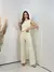 Conjunto Tricô Flare com Regata Gola Alta - Leticia Store 