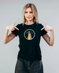 Camiseta Nave Espacial Negra