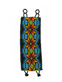 Pulseira de Miçangas Huichol G [ 129 ] Flor