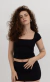 Blusa Decote Quadrado Preto