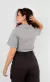 Polo Cropped Cinza Mescla na internet