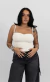 Top Tube Drapeado Off White - Martina