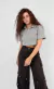 Polo Cropped Cinza Mescla - Martina