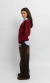 Tricot Decote V Red Cherry - loja online