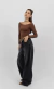 Blusa Ombro a Ombro Marrom - loja online