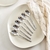 Set de 6 cucharitas Linea Bambu plateado - comprar online