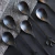 Set de 6 cucharitas de Postre Línea Kozani Negro - Mekk Home -  Hacemos de tu casa, un hogar