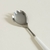 Cuchara dentada de ensalada Volos plateada con blanco - comprar online